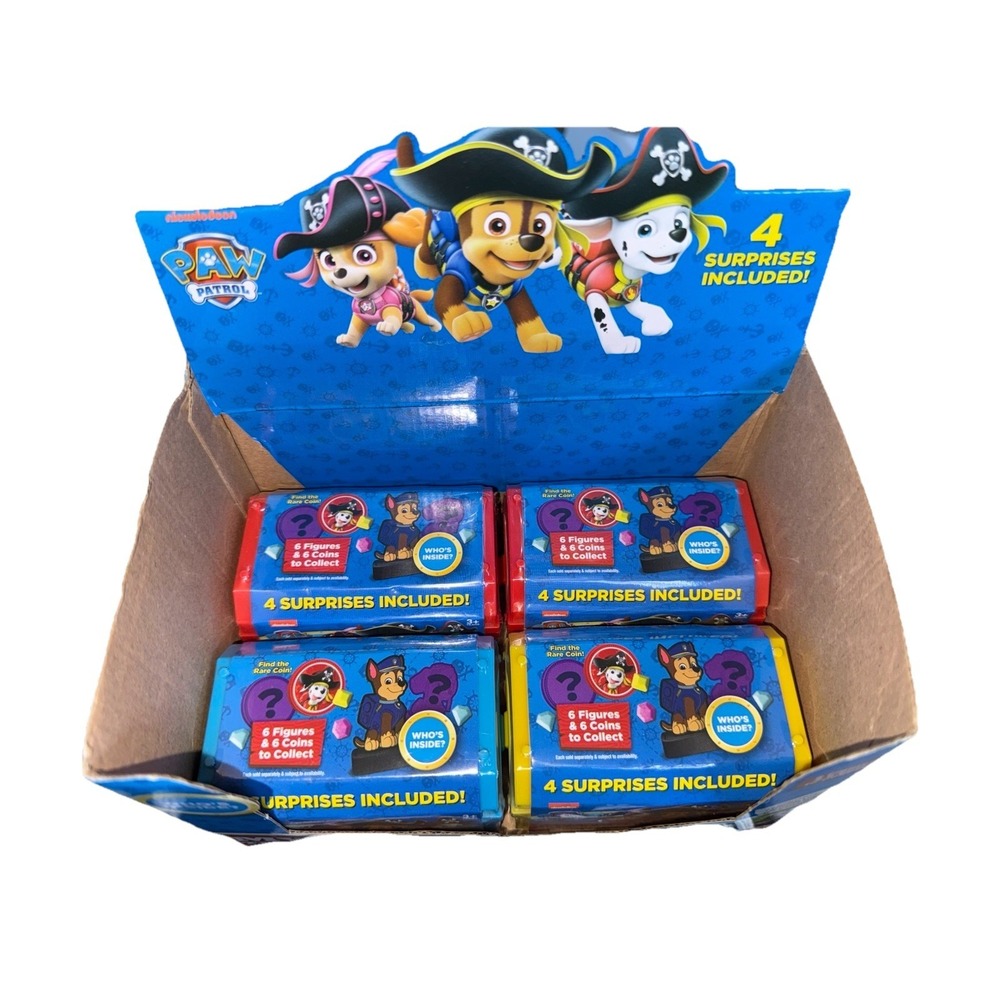 PAW Patrol Mystery Treasure Chest Candy Jewels Lot of 4‎ New, With Display Box
